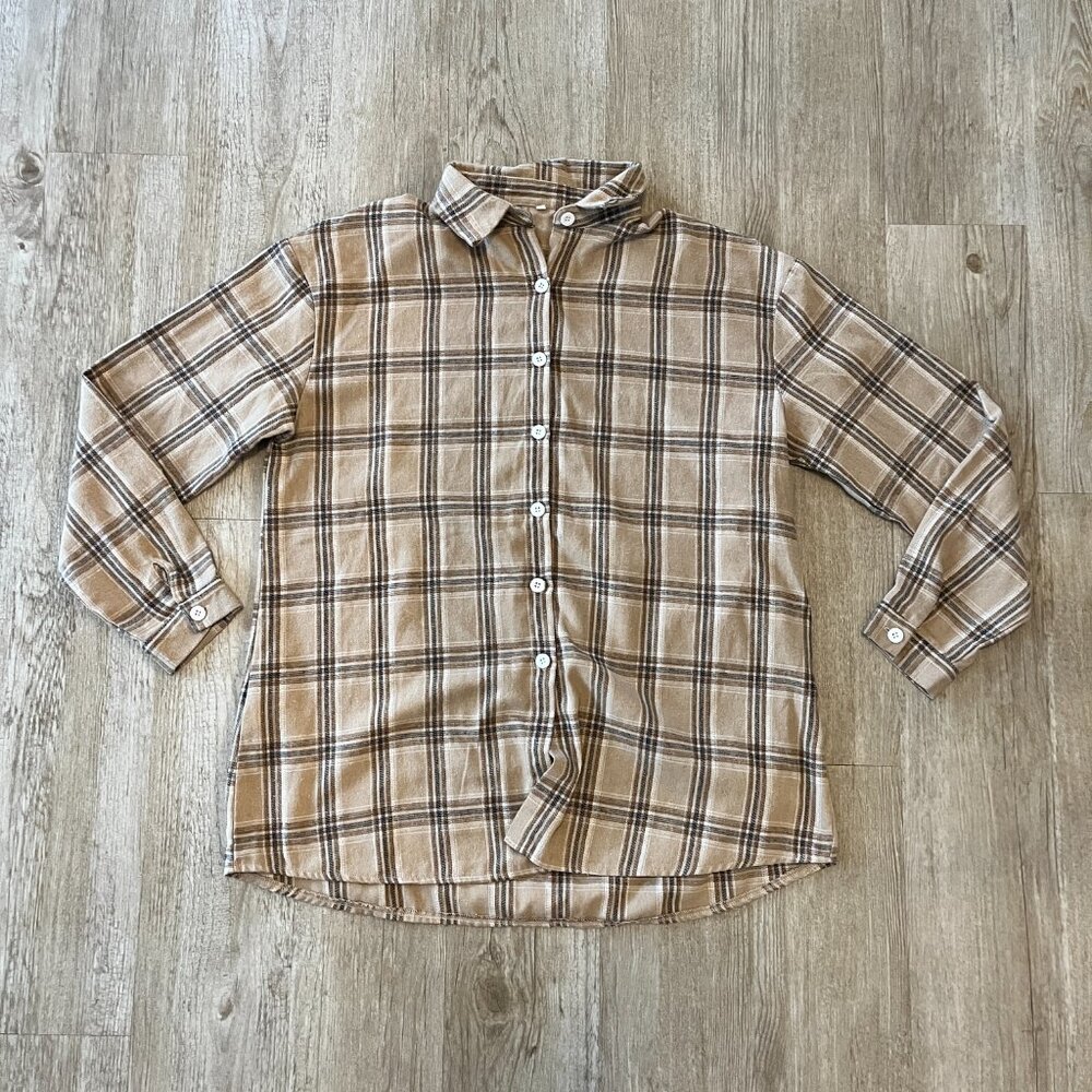 Womens Bundle of 2 Tops - Sweatshirt/Flannel - L - Picture 6 of 10